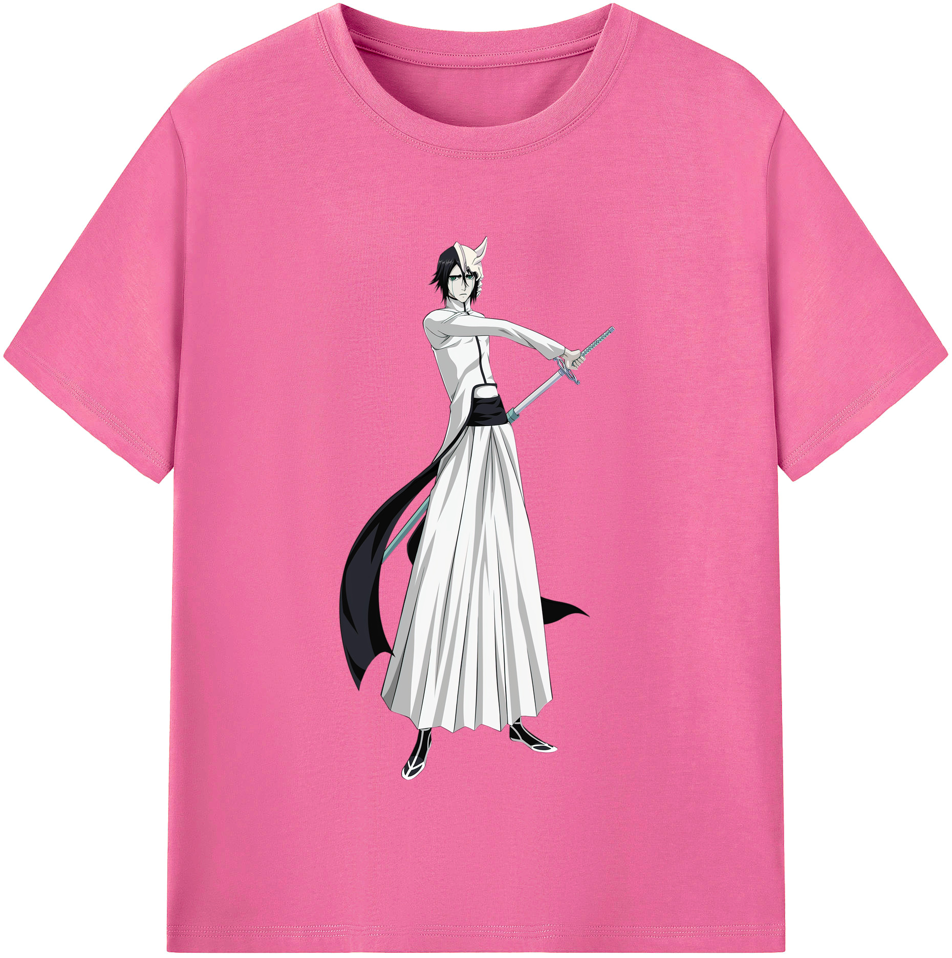 （画像用） ブリーチ ウルキオラ·シファー BLEACH Ulquiorra cifer レディースカジュアルプリントTシャツ（綿100％）